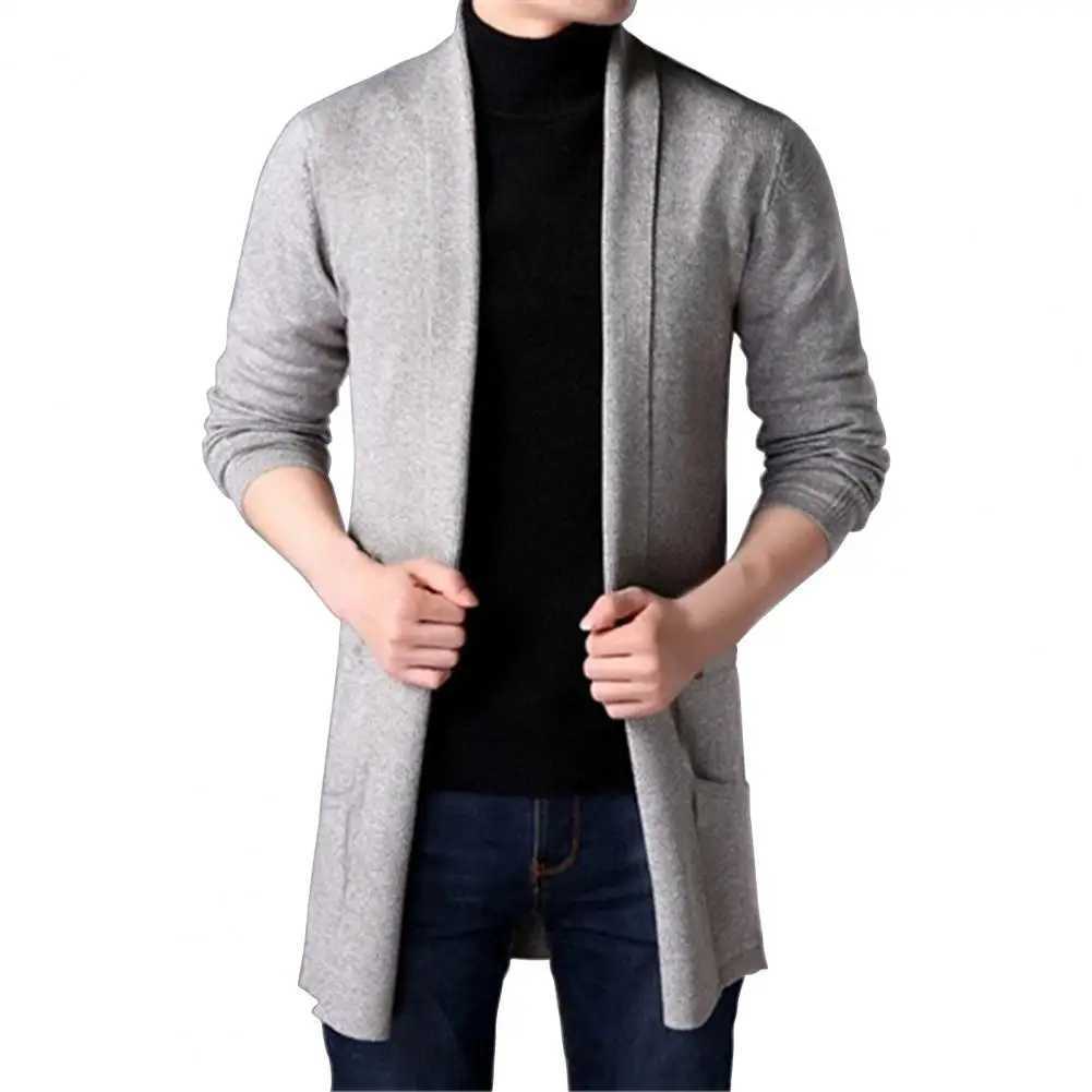2024 Cardigan Sweater All Match Spring Autumn Knitting Sweater Men Winter V-neck Long Sleeve Knitting Sweater Coat Loose Outwear LX241024