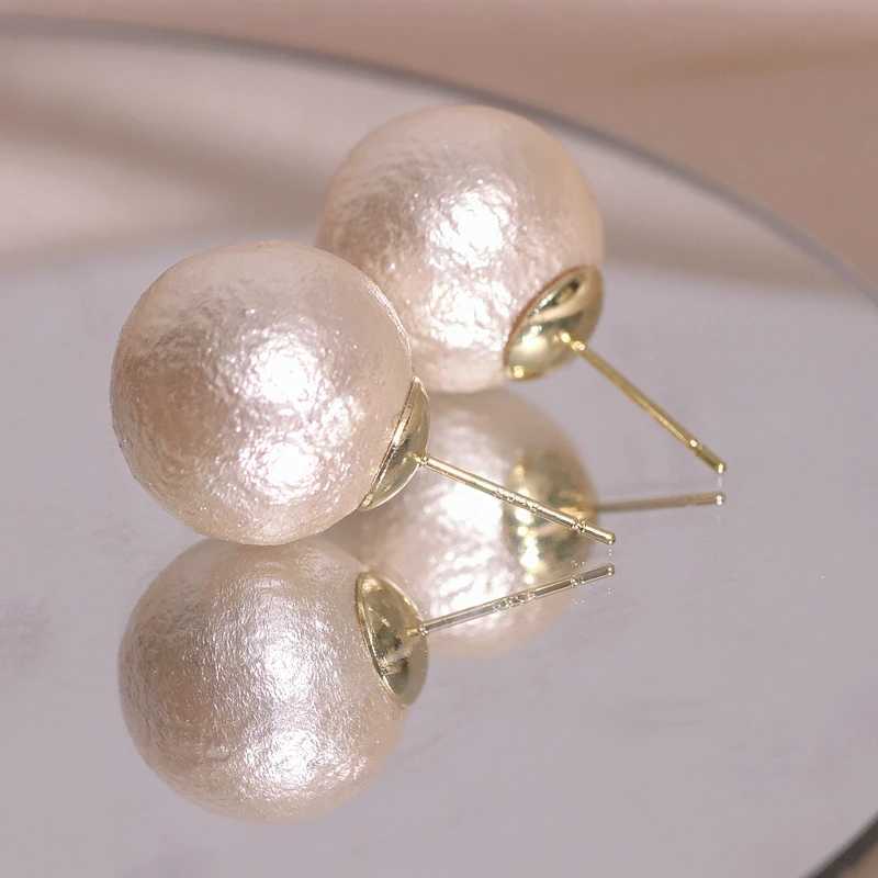New hot selling circular simulated pearl earrings for 2023 suitable for women young girls Korean earrings wedding party jewelry gifts W241023