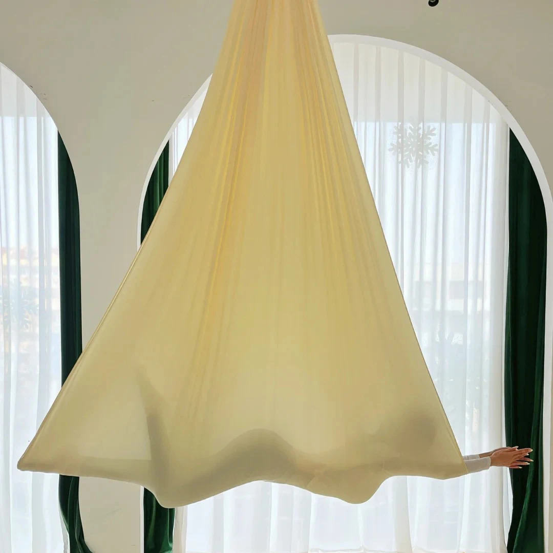 76yards 7m Aerial Silks Yoga Hammock Swing GYM Home Outdoor Fitness AntiGravity Silk Body Building Pilates Belt 241024
