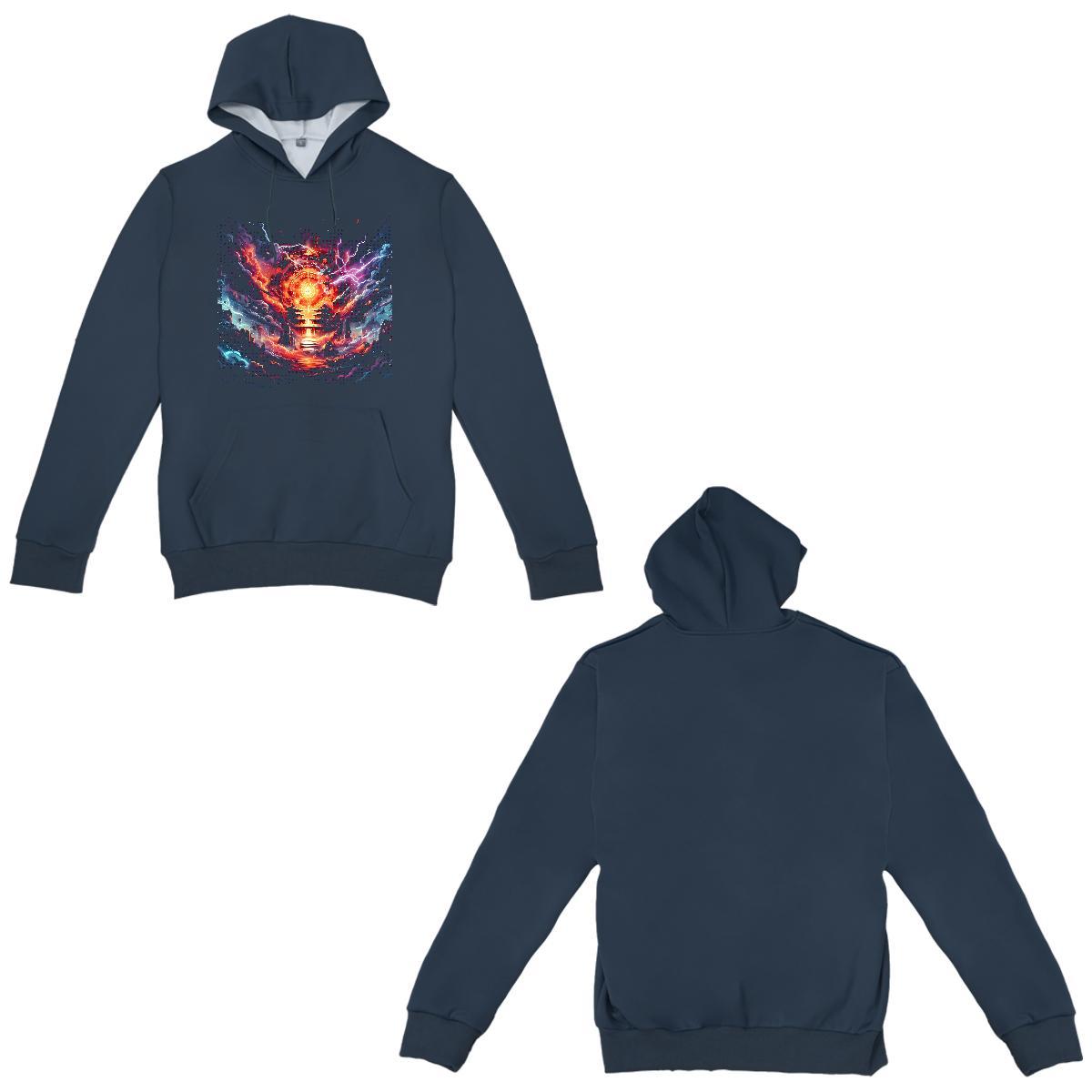 Fashion Casual Hoodie for Men Hooded Collar Long Sleeves Comfortable Men Hoodie Black Khaki Blue Top Pullover Hoodie Sports Casual Warm Fleece