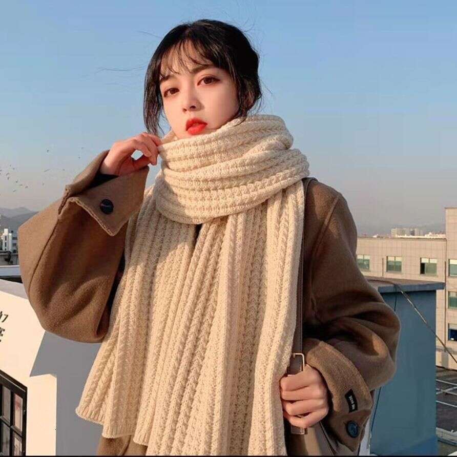 versatile classic Women's Winter go stylish, Comfortable Warm knitted wool bandelet Scarf long and belet scarf designers