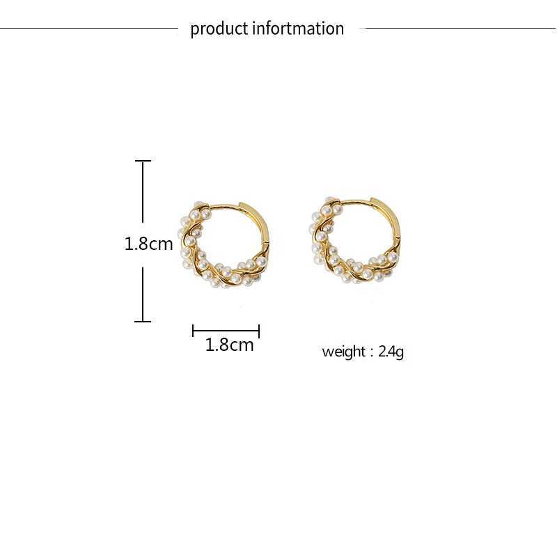 2024 South Korean New Simple Temperature Round Pearl Earrings Fashion Mini Version Earrings Womens Jewelry W241023