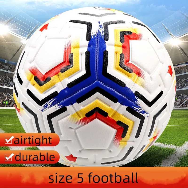 Size 5 Football PU Machine-sewn Kicking-resistant Non-slip Anti-akage Soccer Ball Team Sports Gear Grassland Training SoccerXJ241023