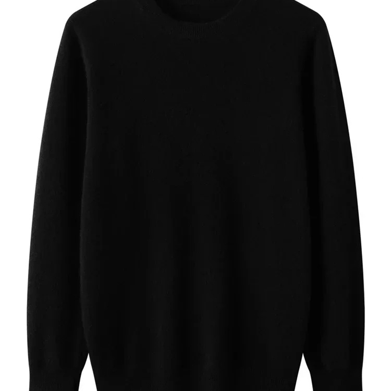 Spring Autumn 100 Wool Pullover Sweater Men Oneck Longsleeve Cashmere Knitwear Female Clothing Mens 240930