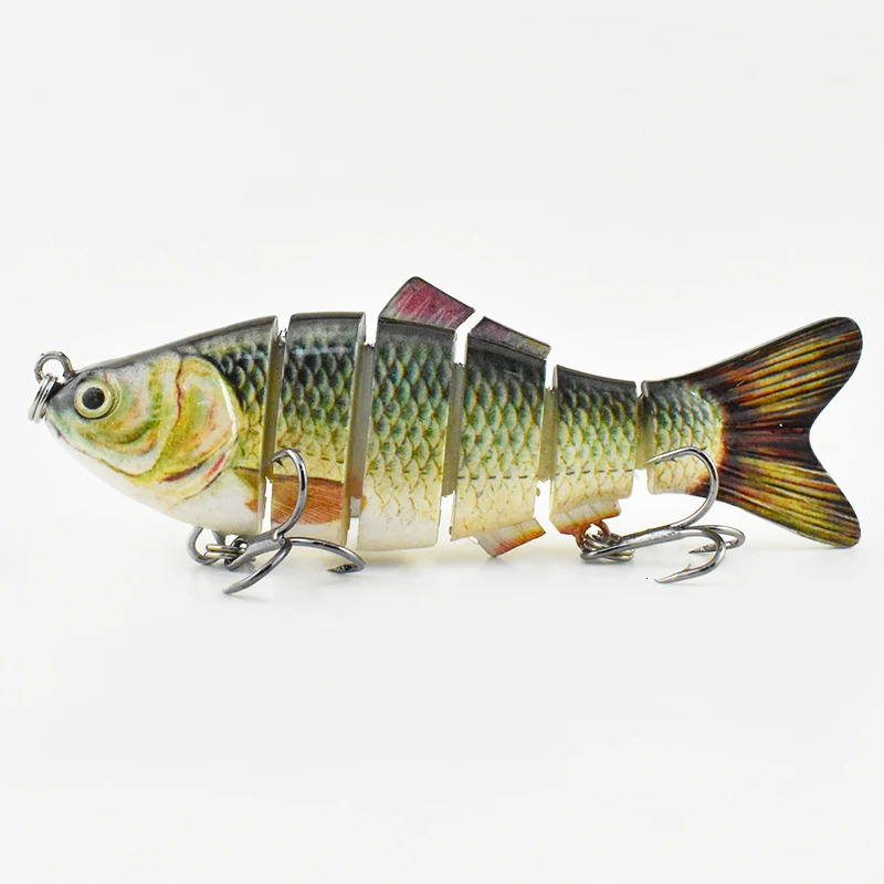 4 Inch 6 Segments Jointed Hard Artificial Fishing Lures Bionic Crankbait Sinking Wobblers Sea Plastic Accessories 241024