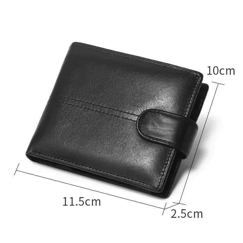 Rfid leather mens wallet with coin pocket designer USD mens leather wallet with Rfid Z250411