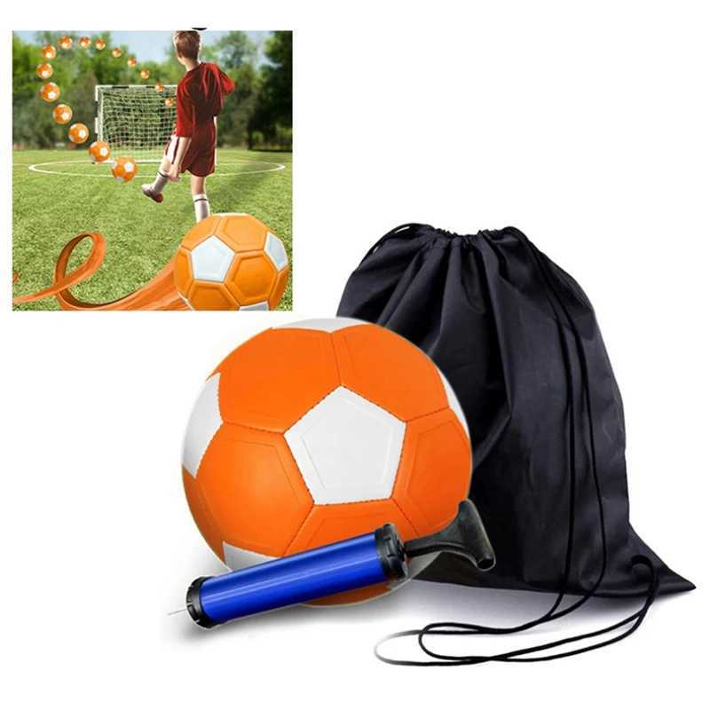 ELOS-Curve Football Entertainment No 4 Generation Ball With Inflatab Pump And Carry BagXJ241023