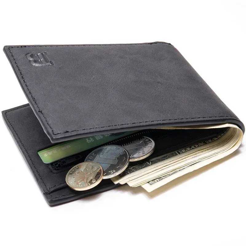 Mens leather wallet with zipper card holder coin pocket mens money bag classic Monederos De Hombre Z250411