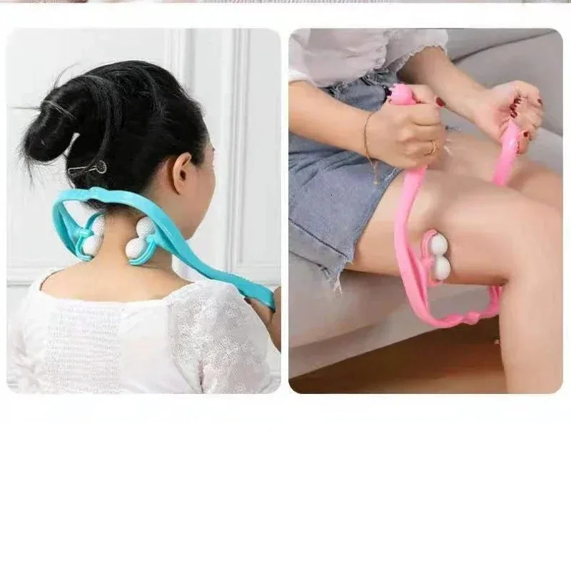 Neck Massager for Shoulder Trigger Point Plastic Pressure Therapy Massageador Massagem Relieve Hand Roller 241024