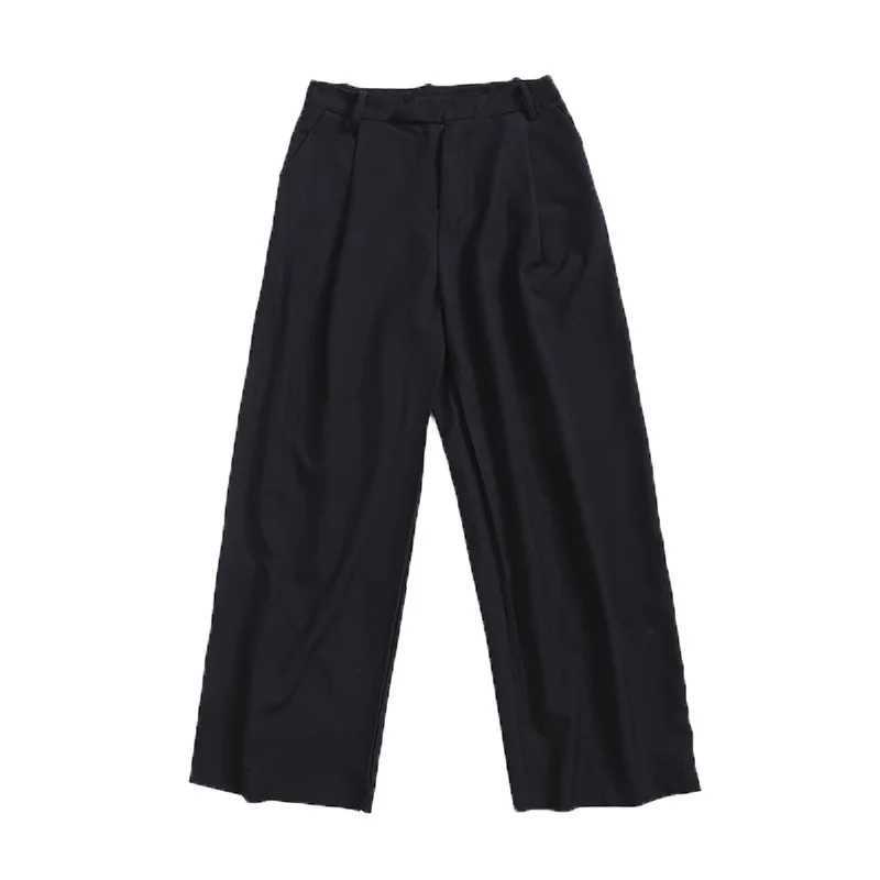 Mens Spring and Autumn Loose Korean Version of The Trend of Wide-leg Pants Retro Straight-leg Dress Pants Drop Casual PantsX241023