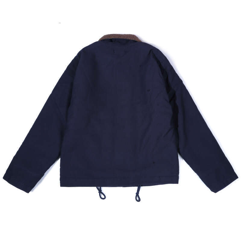Okonkwo-Navy N-1 Deck Suit Jacket Men Thickened N1 Lamb Fleece Cotton Coat Outdoor Trekking Hiking Travel Toog Camping Blazer