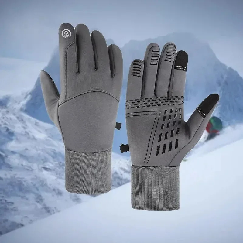 Winter Gloves Touch Screen Water Resistant Windproof Thermal for Running Ski Cycling Driving Hiking Warm Gifts Men Women 241024