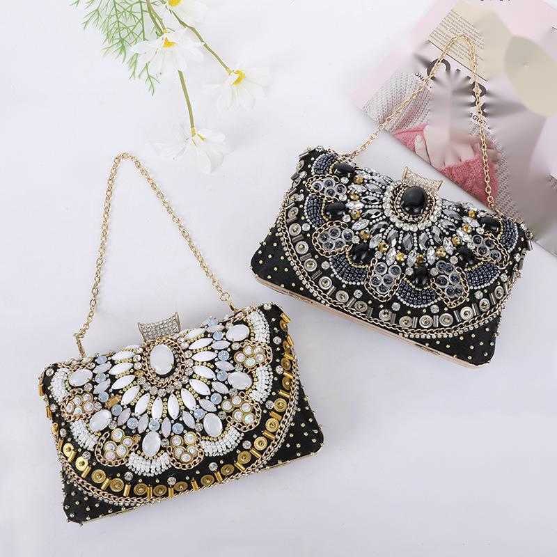CMM Fashion Handmade Beaded Dinner Bag Elegant Charm Make Up Bag Evening Dress Bag Girl