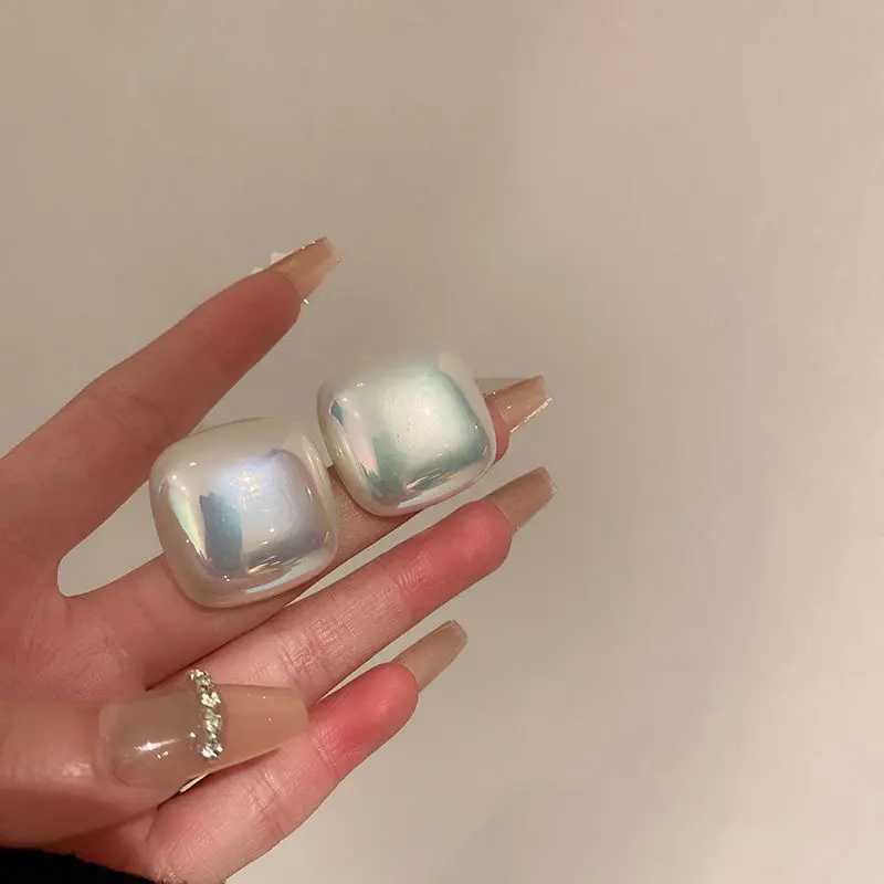 Big Simulated Pearl Earrings Temperament Simple White Statement Earrings For Women Korean Earrings Jewelry GiftX241023