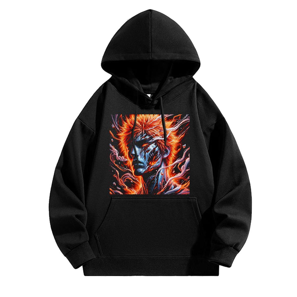 2024 DIY Hooded Sweatshirt Breathable Hooded Collar Unisex Couples Hoodie Skull Wear Outdoor 350g Cotton