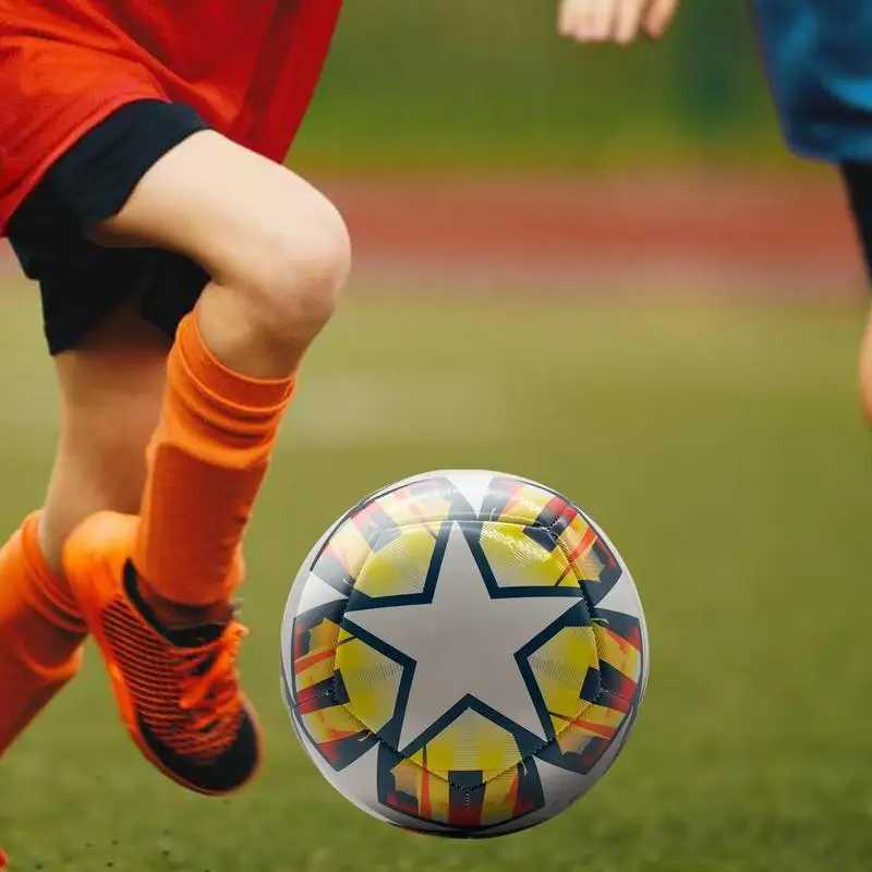 Socceall Size 5 Soccer Practice Training Aid For Kids Size 5 Football For Training Practice Matches Includes Pump Great GiftXJ241023