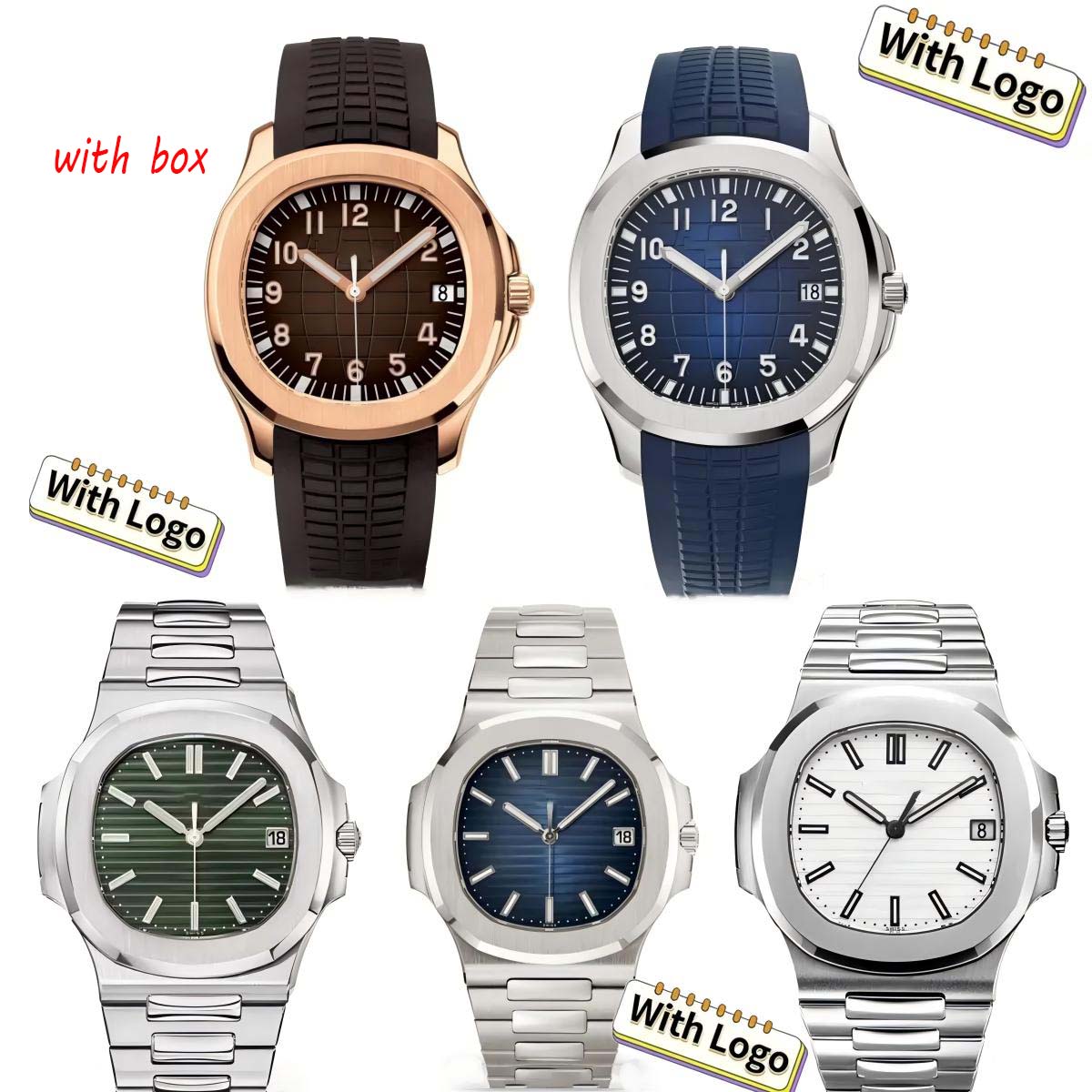40mm Mens Watch Designer Watches High Quality Topwatches Full stainless steel face Super luminous waterproof wristwatch montre de luxe