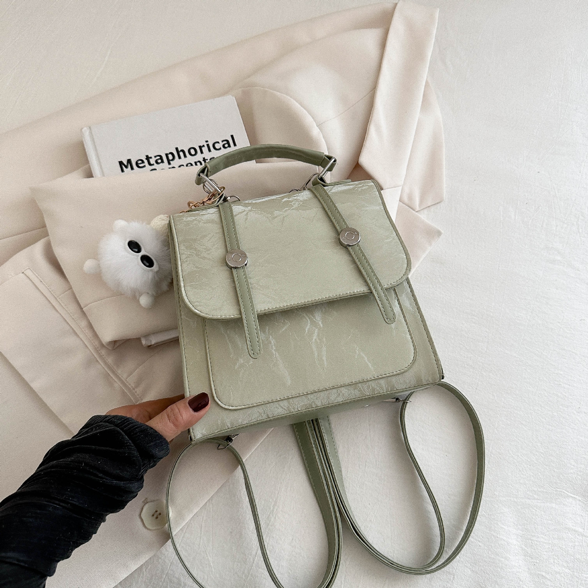 2025 Designer 2024 Summer 3 New Casual Handheld Large Capacity Personalized Fashion Backpack free shipping