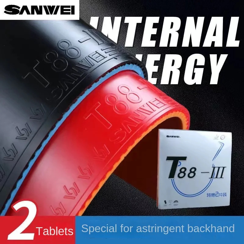 Original SANWEI T88 III T883 Table Tennis Rubber Halfsticky loop with Sponge Pimples In Ping Pong 241024