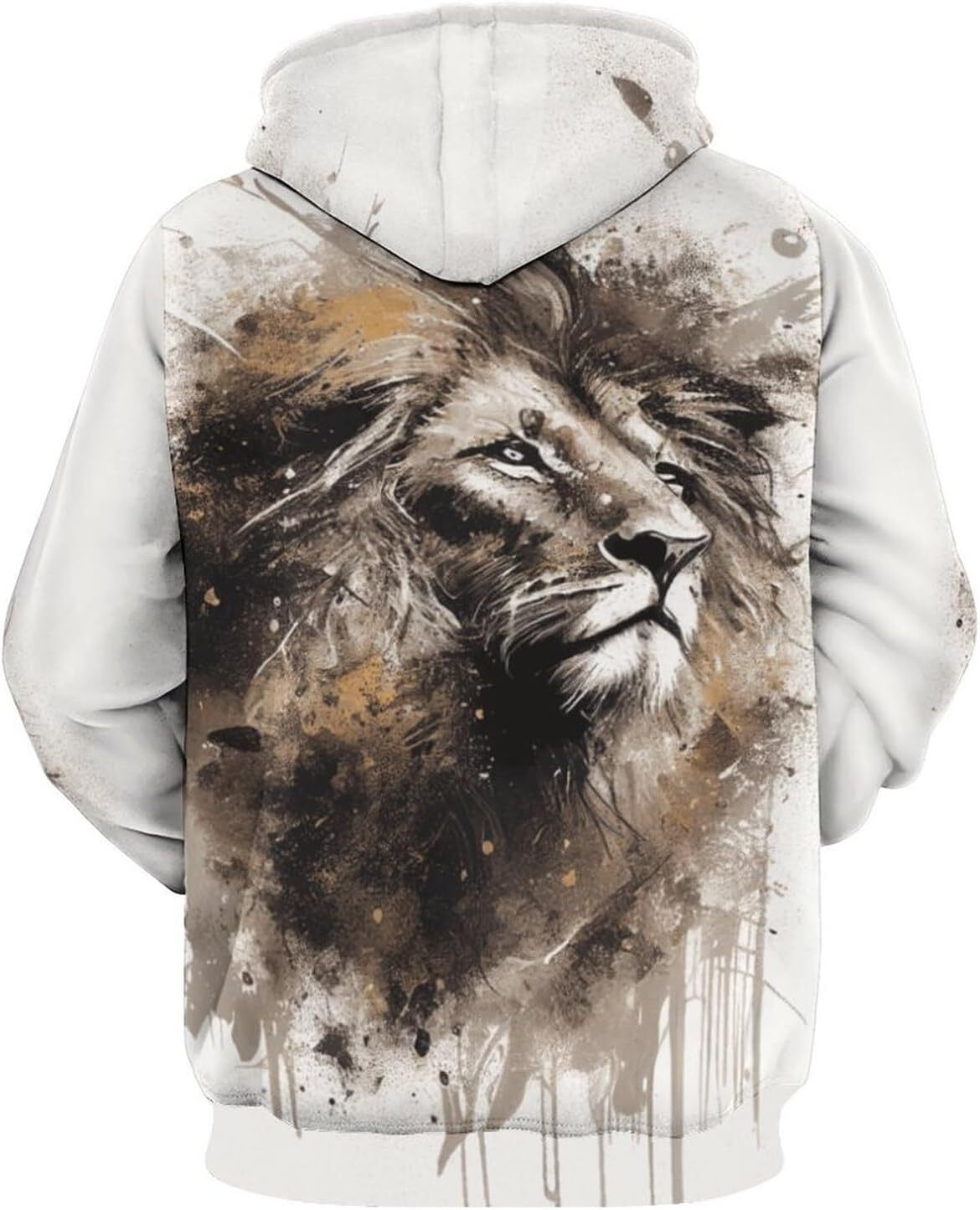 Hoodie for Mens Womens Mens Lion Hoodies Casual Fashion is cool Cool Hooded Sweatshirt Top for Men Graphic Hoodies sweatshirt Pullover Long Sleeve