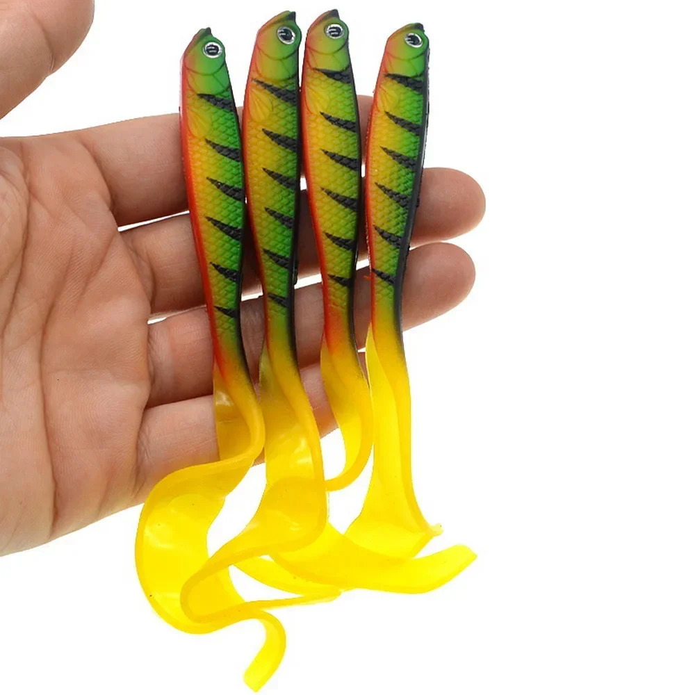 Fishing Lure 125mm 55g Swimbait Shad TTail Soft Bait Artificial Silicone Lures Bass Pike Jigging Wobblers 241024