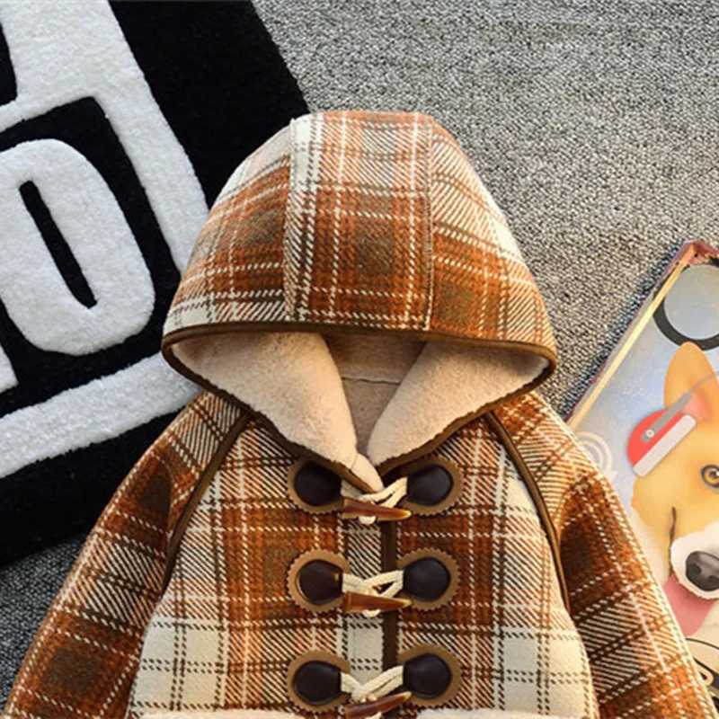 Womens wool coat outerwear 2022 new style thick velvet winter autumn cotton childrens clothing W241023