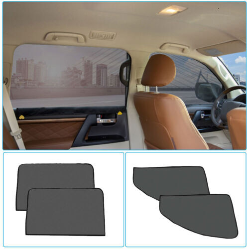 New 4 Magnetic Car Side Front Rear Window Sun Shade Curtains Cover UV Shield USA