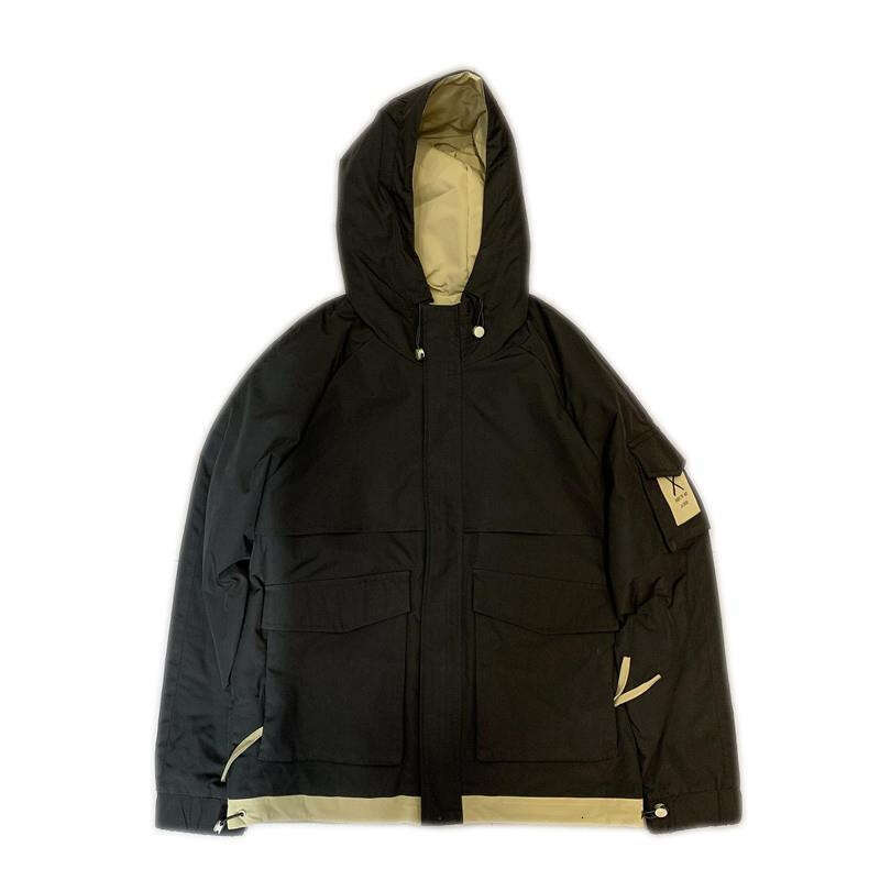 Autumn Winter Cotton Jacket Men's Outdoor Sport Trekking Hiking Camping Climbing Ski Casual Hooded Tops Youth Fashion Loose Coat