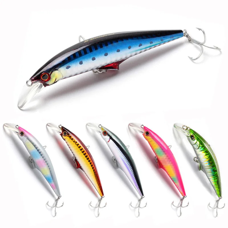 45g 120mm Minnow Sinking Fishing Lure Hard Plastic Trout Artificial Bait Pesca Wobbler for pike bass Crankbait 241024