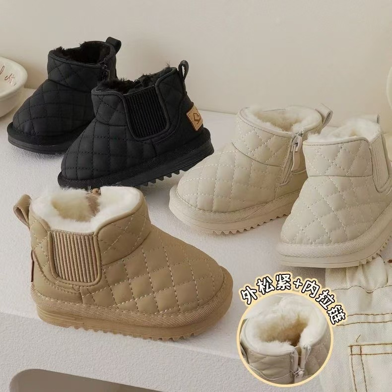 Autumn/Winter Baby Childrens Warm Ankle Super Warm Girls Boys Shoes PU Leather Childrens Fashion Toddler Children's Snow Boots