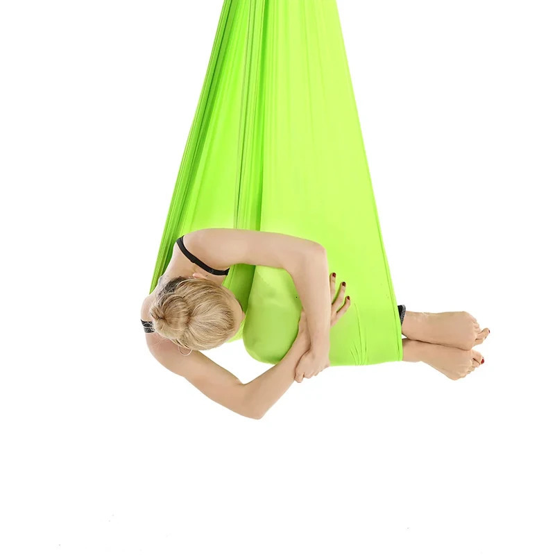 4567m Aerial Yoga Hammock Elastic Silk Flying Swing for AntiGravity Body Building Pilates Infoor Outdoor Fitness 241024