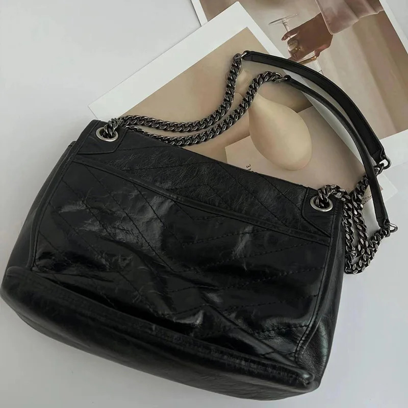 y goods AA genuine leather shoulder bag women classic versatile messenger ladies handbag 241021