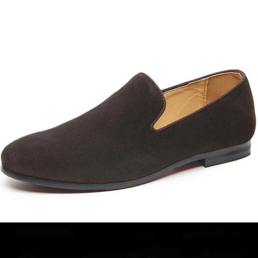 Men Dress Shoes Spring New Mens Shoes Mens Shoes Korean Version Versatile Frosted Leather Shoes One Foot Mens Shoes 241009