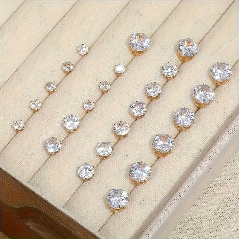 Korean Charm Colored Pearl Imitation Stud Earrings Exquisite Rhinestone Earrings Boxless Womens Party Wedding Jewelry W241023