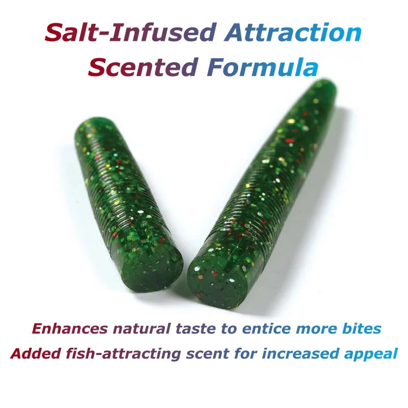 10pcs 10cm 14cm Senko Worm Soft Bait Earthworm Salt Scent Infused Realistic Wriggle HighElastic Noodle Lure Durable 241024