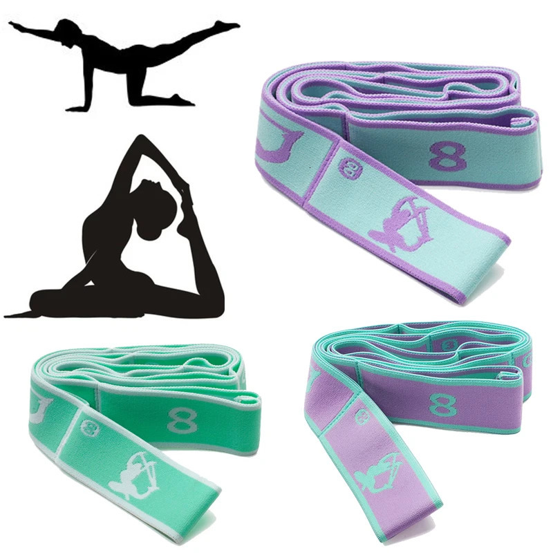 8 Dance Training Segmented Band Stretching Belt for Ballet Gymnastics Pilates Yoga Exercise Elastic Resistance 241024