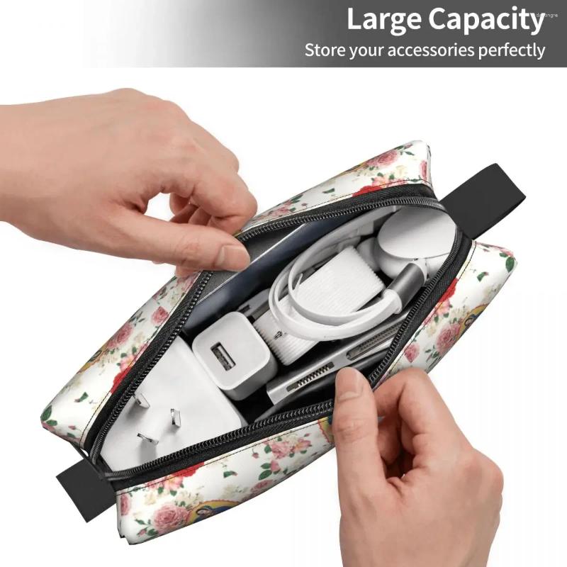 2025 NEW Cosmetic Bags Travel Virgin Of Guadalupe Toiletry Bag Fashion Mexico Catholic Mary Makeup Women Beauty Storage Dopp Kit Case zhanyishengli
