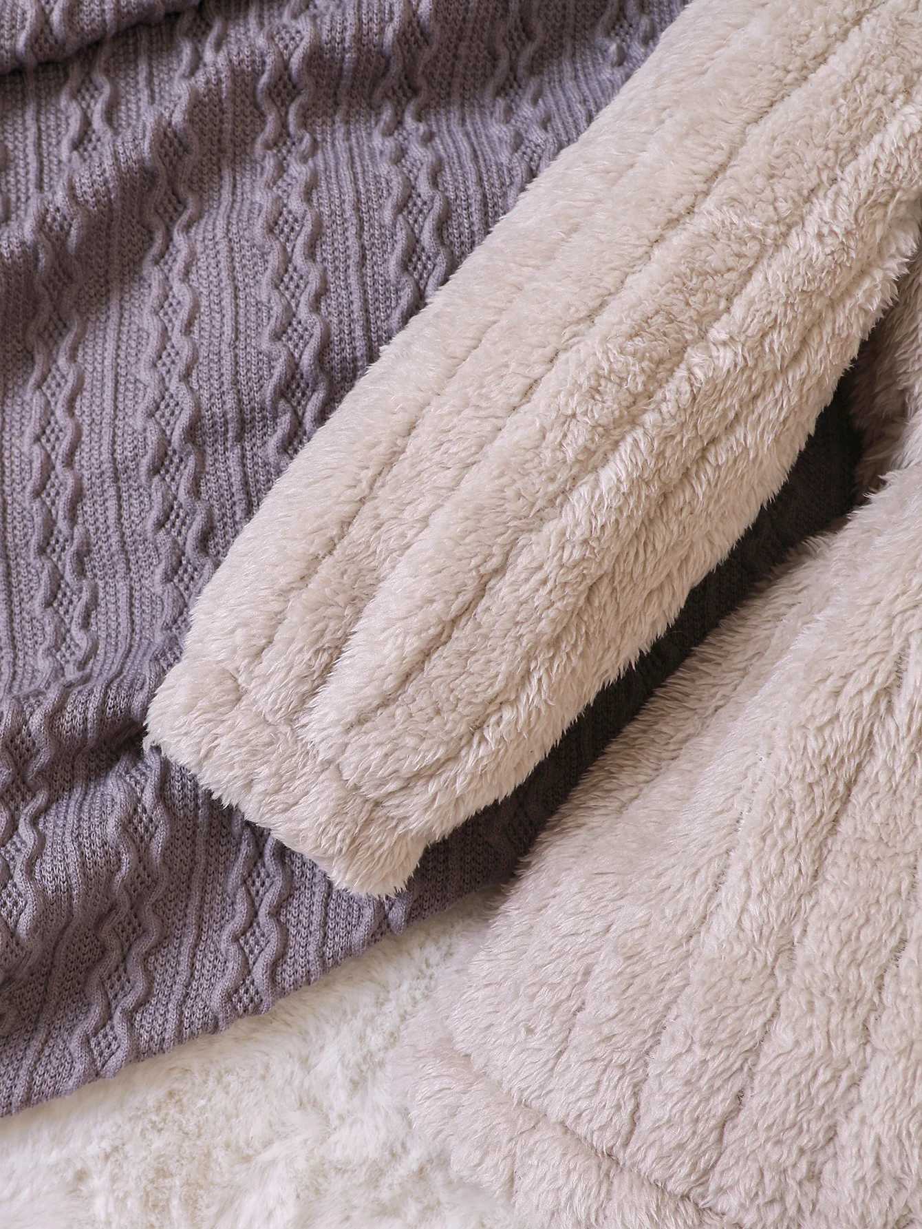 Autumn and winter new down plush hooded long jacket suitable for small and medium-sized girls W241023