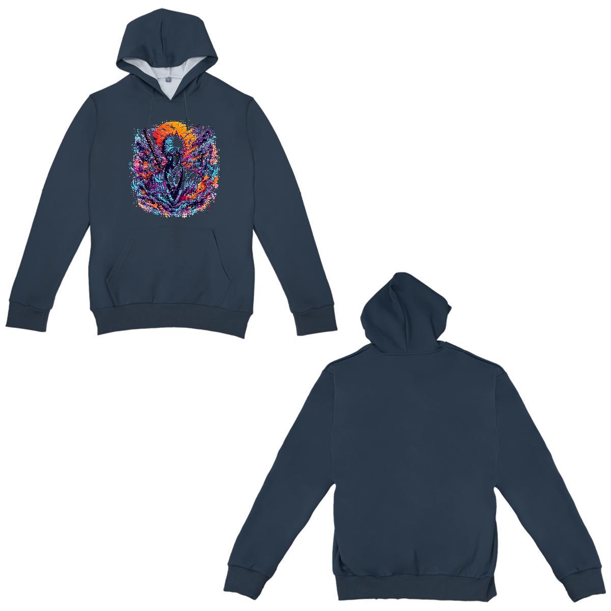 Custom Hoodie Men Hooded Collar Unisex Couples Hoodie Skull Wear Outdoor Cotton 350g