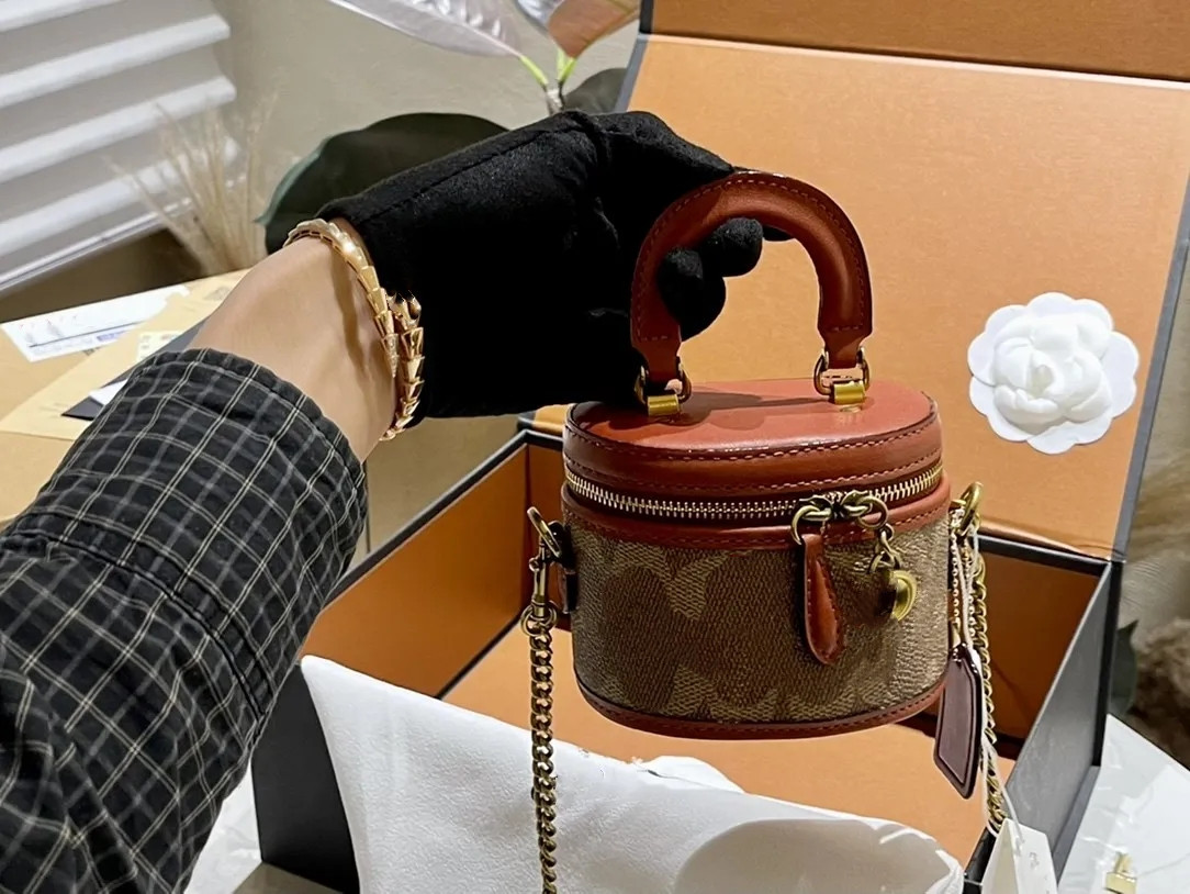 Trail Size 12 Small Box Fashionable And Classic Women's Makeup Designer Mini Cross Body Shoulder Bag Highs Quality Cowhide Handbag 919 89 328