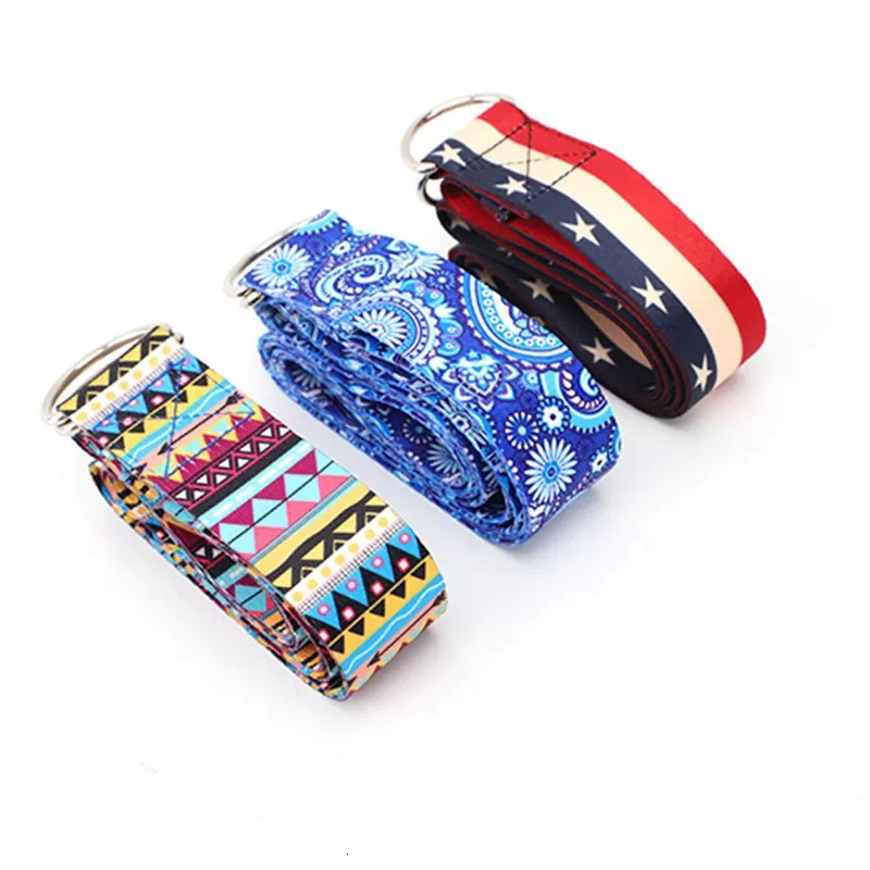 MultiColor Yoga Stretching Belt Fitness Men And Women Sports Accessories Resistance Hip Elastic Band 241024
