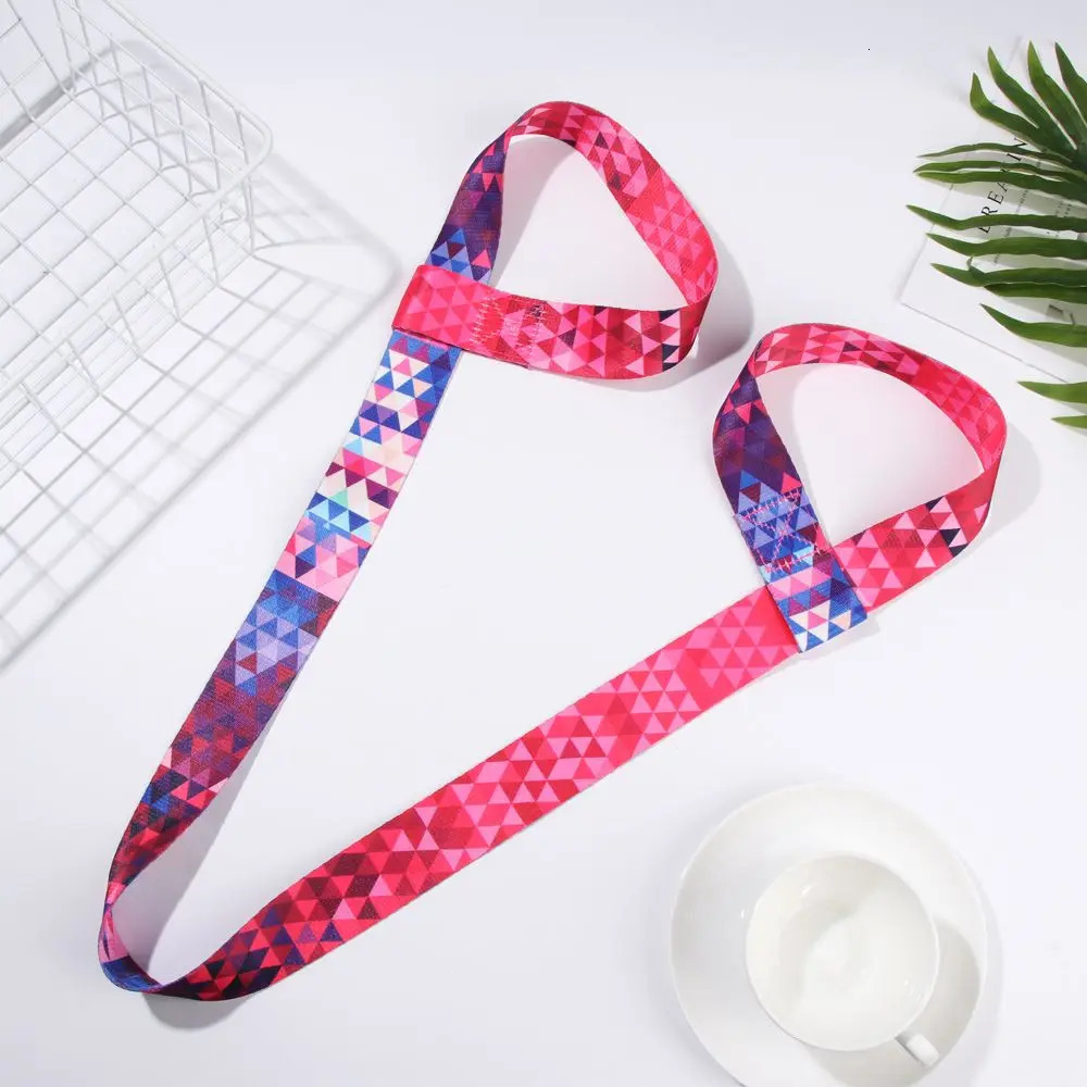 Nylon Colorful Straps Yoga Mat Strap Belt Adjustable Sports Sling Shoulder Carry Exercise Stretch Elastic 241024