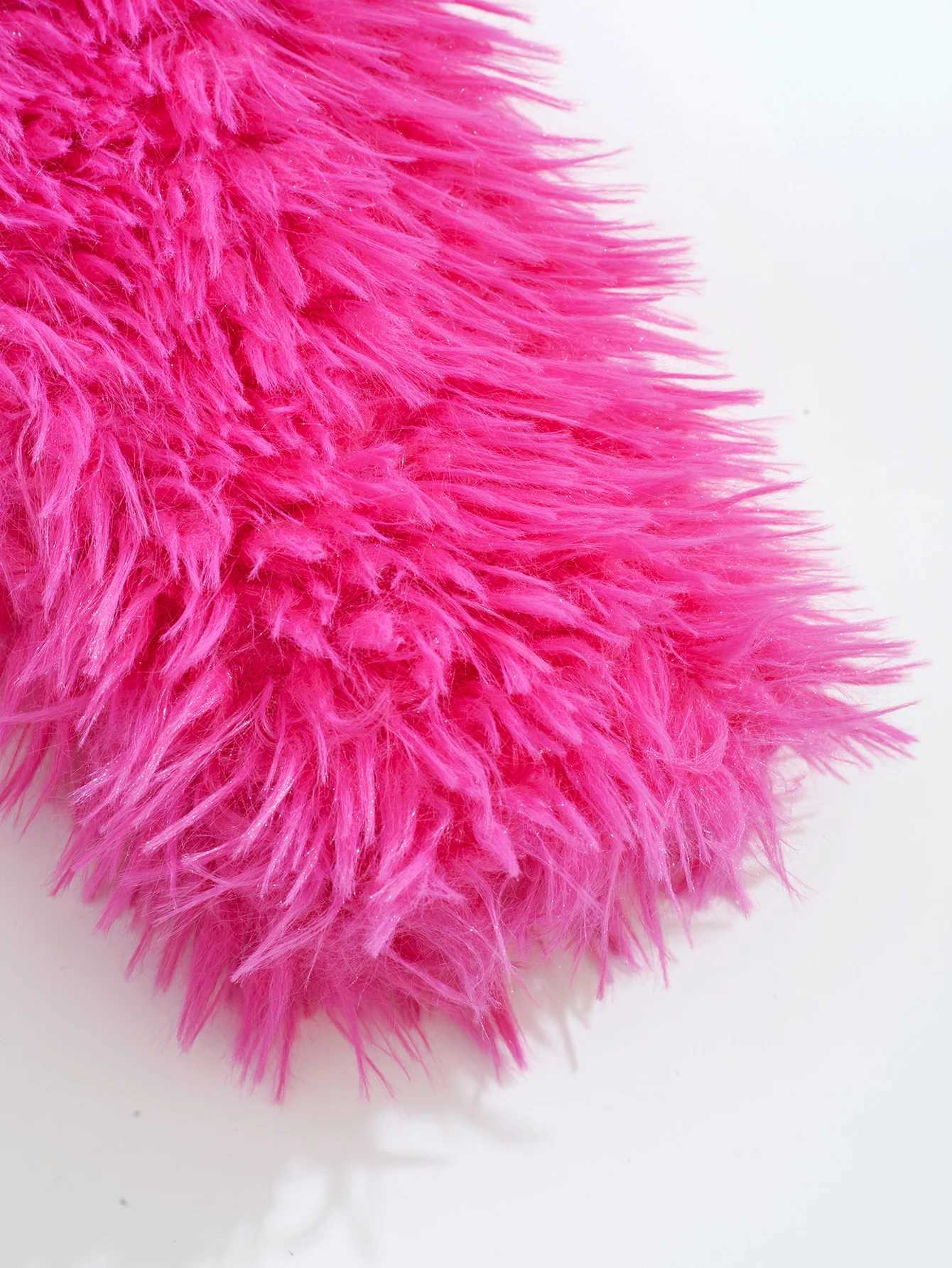 Autumn and Winter Fashion Girls Solid Color Fur Anti Fur Thick Coat Fashion Trend European and American Cardigan Top W241023