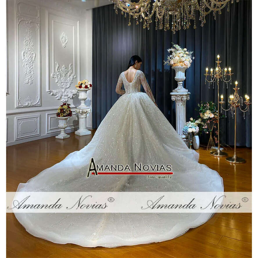 Amanda Novias New Collection Beading Wedding Dress