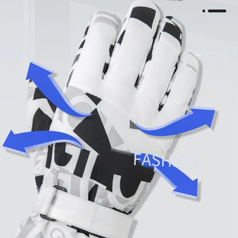 Oulylan Waterproof Ski Snowboard Gloves Touchscreen Outdoor Thickened Snow Motorcycle 241024