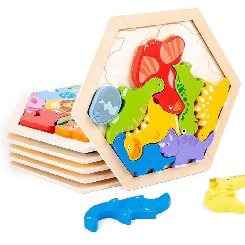 Wooden Puzzles for Toddlers Baby Age 2 3 4 Year Old Learning Color Perception Stacking Wood Blocks Boy and Girl Birthday Gifts LX241024