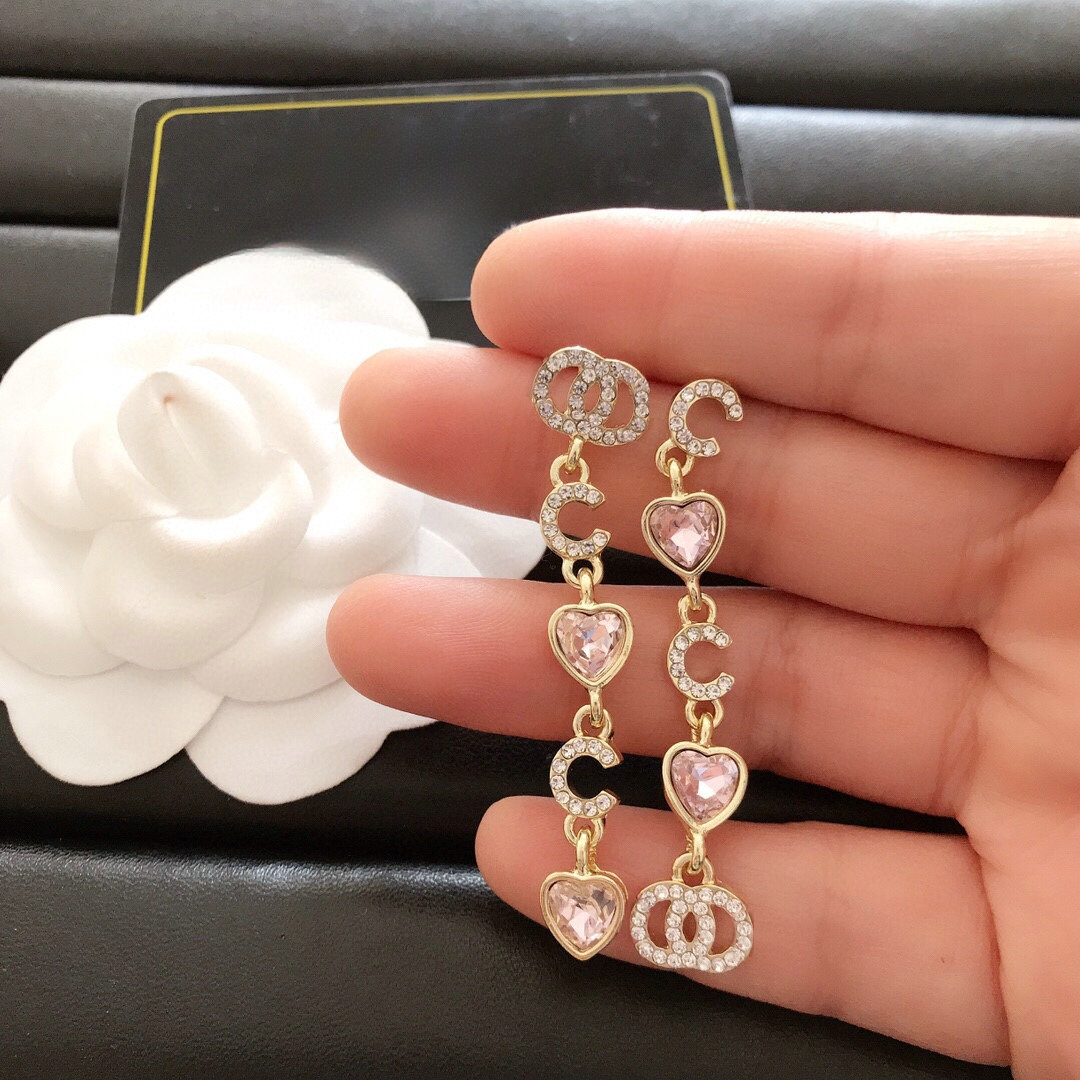 Designer Earrings Brand Letters 18K Gold Plated Earrings For Women Jewelry Dangle Earrings Party Wedding Lovers Gift