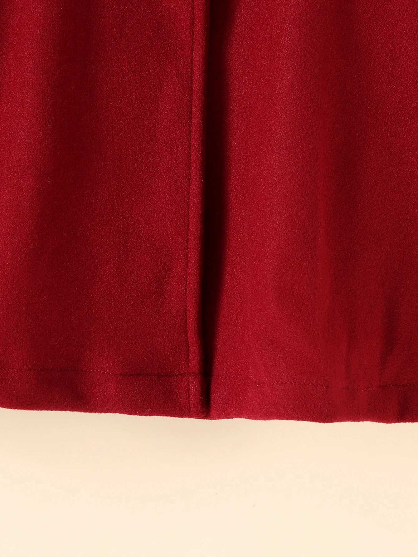 Autumn and winter chiffon girls solid color small stand collar single corset jacket W241023