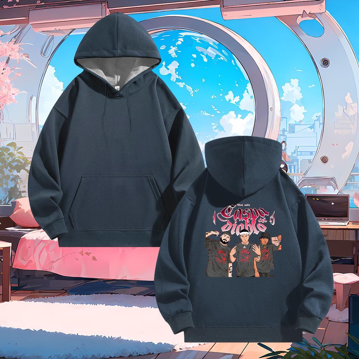 Casual New Men Hoodie DIY Anime Free Shipping Hoodie Pullover Tops Hoody Y2K Warm Fleece Hooded Collar