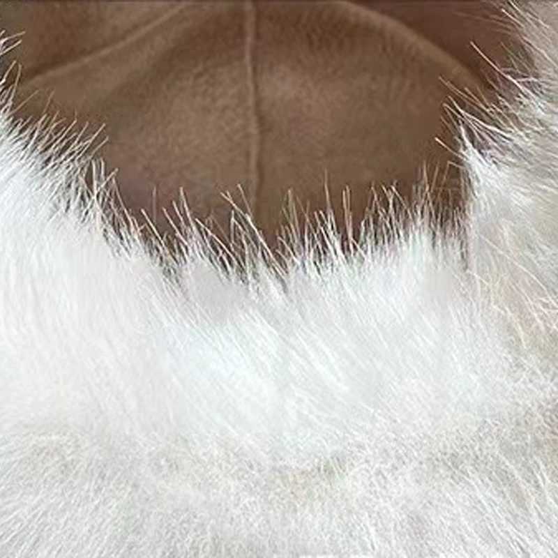 2024 New Autumn Winter Fashion Fur Hat Fur Hat Mongolian Hat Fur Hat Brushless Plush Fluffy Ski Hat X2410231
